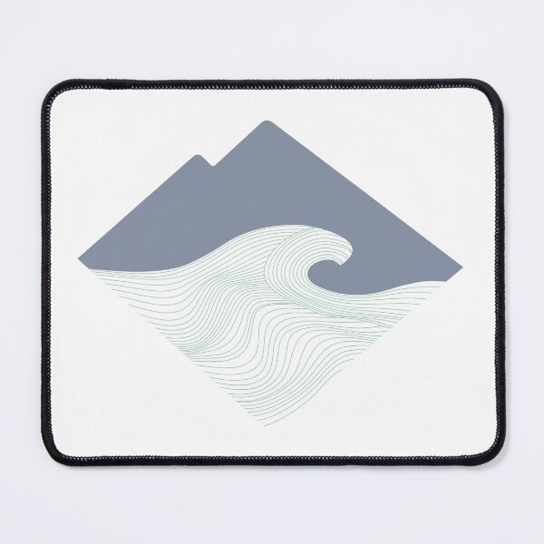 Item preview, Smoke Teal Mountain Wave designed and sold by CleverILY.