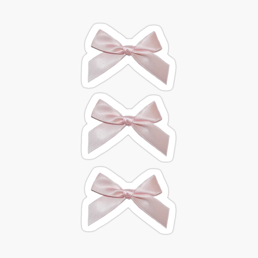 Coquette balletcore ribbon bow | Sticker