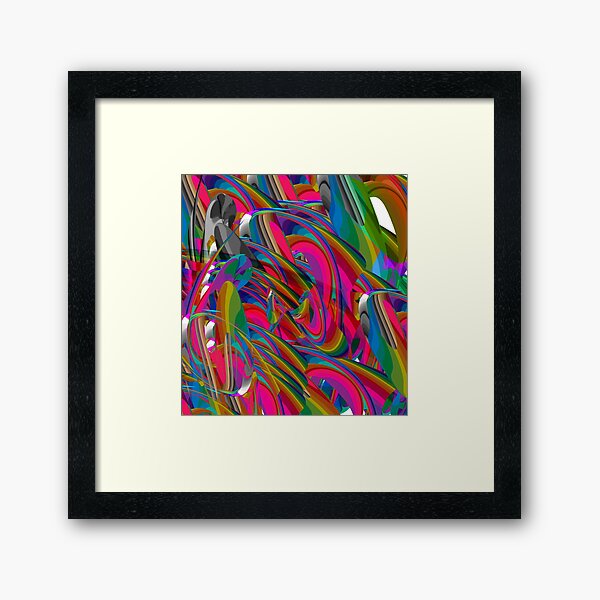 pigeon and the flowers Framed Art Print