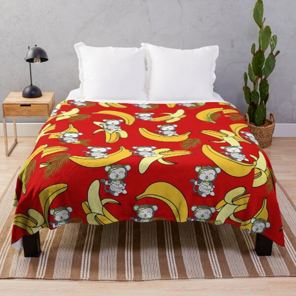 Aperçu de l'œuvre Motif tendance sur le thème de la banane singe créée et vendue par Swagmode.