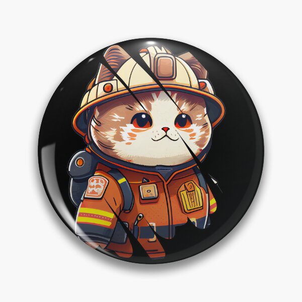Item preview, Fireman Cat designed and sold by HarriPaloma.