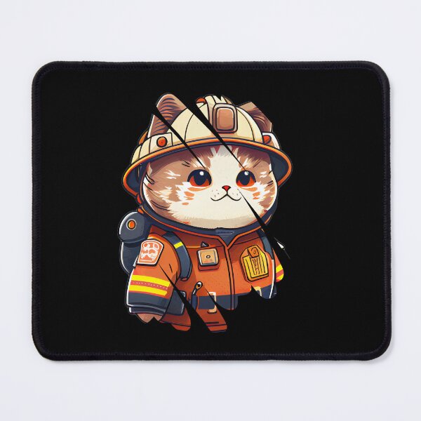 Item preview, Fireman Cat designed and sold by HarriPaloma.