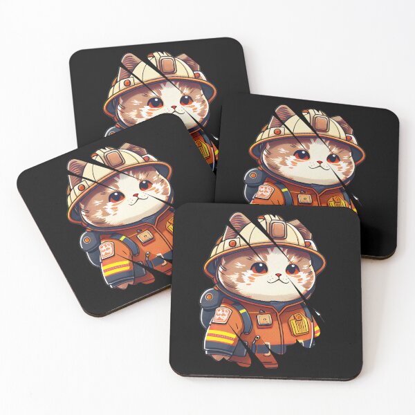 Item preview, Fireman Cat designed and sold by HarriPaloma.