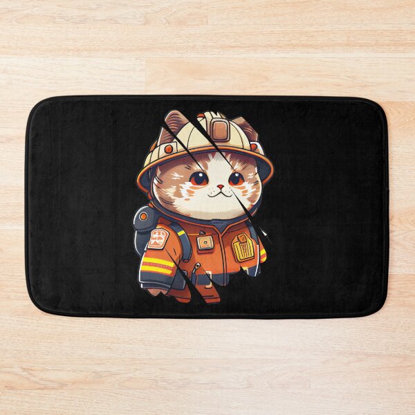 Item preview, Fireman Cat designed and sold by HarriPaloma.