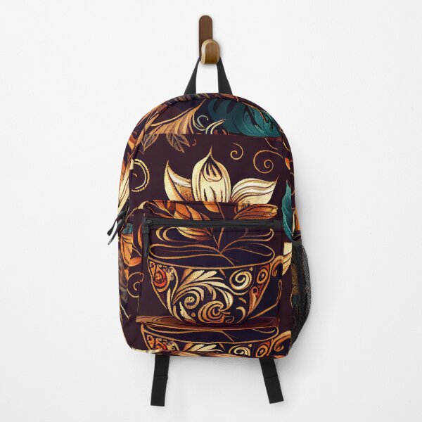 Item preview, Brewing with Style - Vintage Floral Coffee Design designed and sold by MrBeerholder.