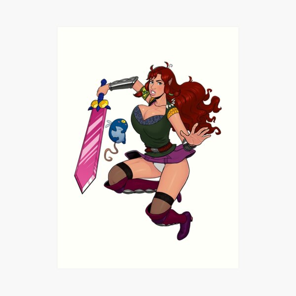 Lusty Attack - Full colour Art Print