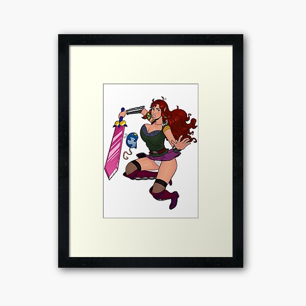 Lusty Attack - Full colour Framed Art Print