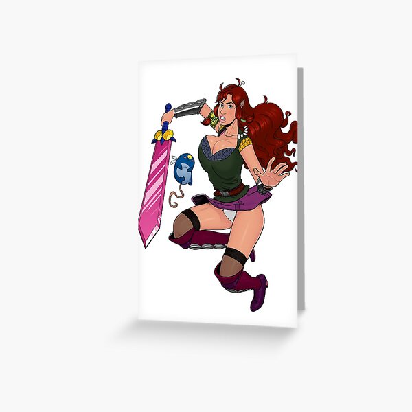 Lusty Attack - Full colour Greeting Card