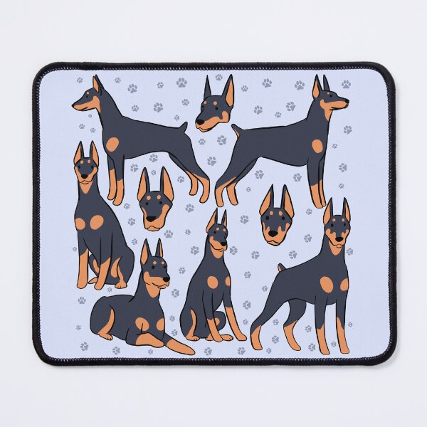 Item preview, Cute Doberman illustration pattern designed and sold by Yarafantasyart.