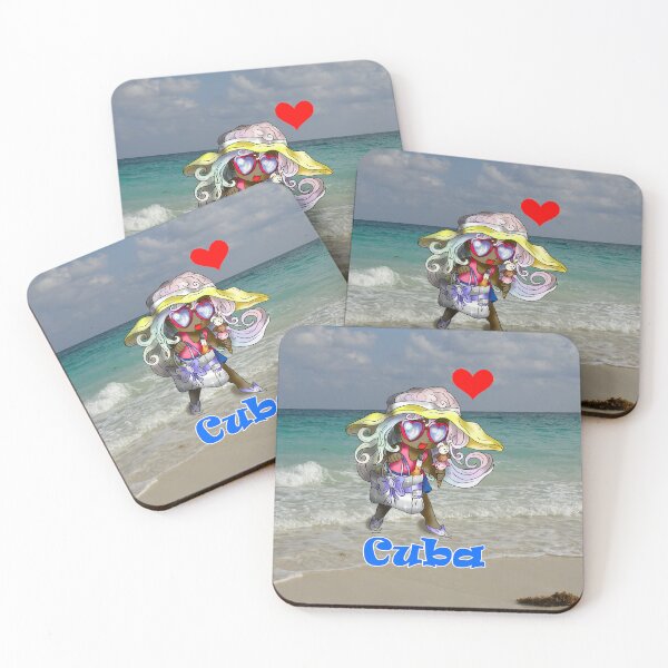 Item preview, cuban beach girl designed and sold by CuisineCat.