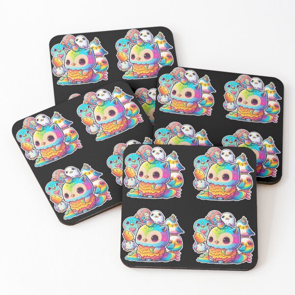 Item preview, Rainbow Owl-caticorn with Friends designed and sold by Black-Glove.