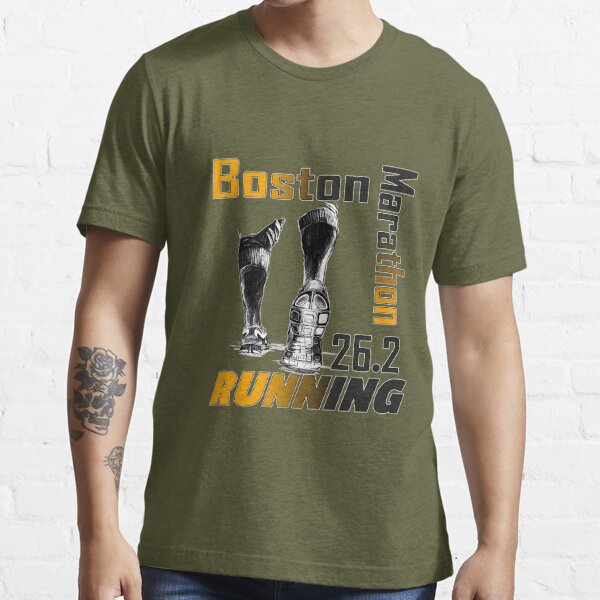 Boston Marathon inspired 26.2 miles City Wicked Runnah V3 T Shirt