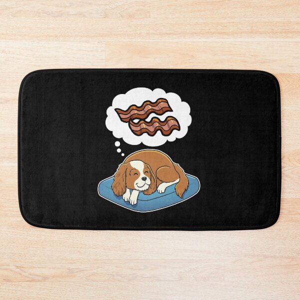 Item preview, Cavalier King Charles Spaniel dreaming about Bacon designed and sold by DoggieDelights.