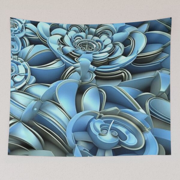 Item preview, Abstract 3D Nonsense in blue designed and sold by Julia Rudens.