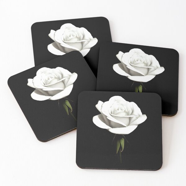 Item preview, White rose flower designed and sold by gramizzia.
