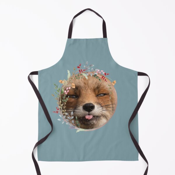 Item preview, Fox and Floral Watercolor, Funny Red Fox Face, Cute Red Fox Cub, Foxcub designed and sold by Flowerartlovers.