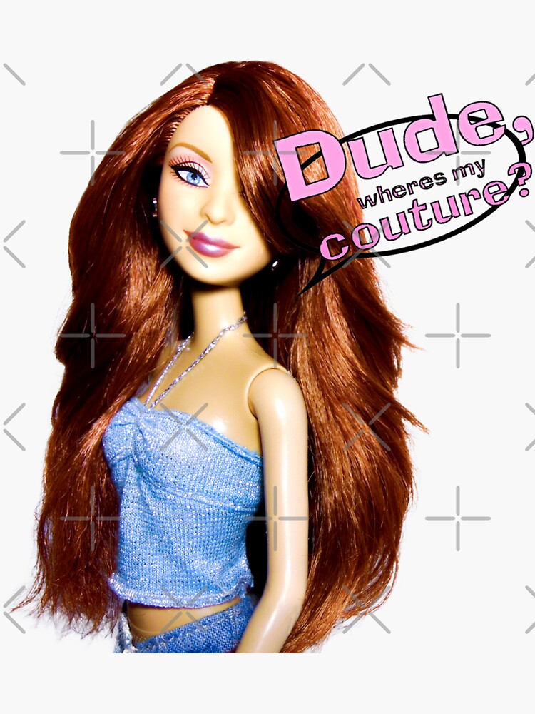 My Scene Lindsay Lohan Dude Where's My Couture Y2K Doll | Sticker
