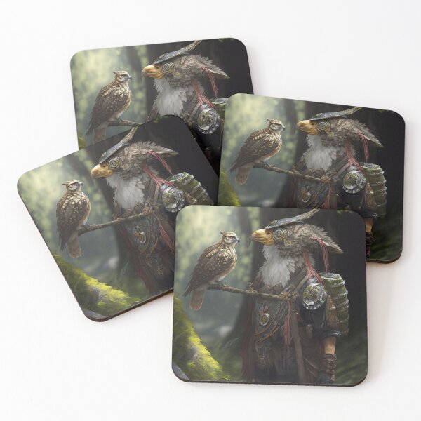 Item preview, Woodland Ranger Eagle and Falcon designed and sold by artfullyprompt.