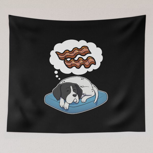 Item preview, English Pointer dreaming about Bacon designed and sold by DoggieDelights.