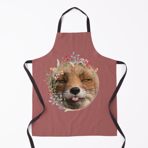 Item preview, Fox and Floral Watercolor, Funny Red Fox Face, Cute Red Fox Cub, Foxcub designed and sold by Flowerartlovers.