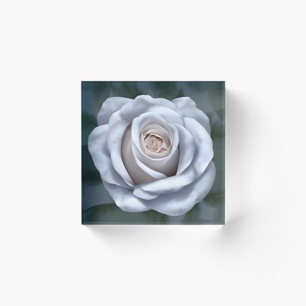 Item preview, White rose flower designed and sold by gramizzia.