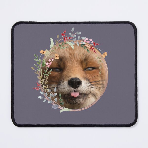 Item preview, Fox and Floral Watercolor, Funny Red Fox Face, Cute Red Fox Cub, Foxcub designed and sold by Flowerartlovers.