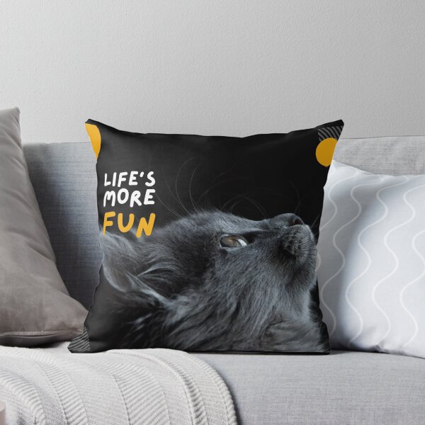 Item preview, #Lif's more fun/Funny cat designed and sold by neoformstudio.