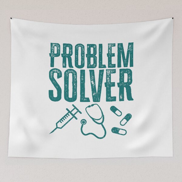 Item preview, Problem Solver: Medical Practitioners - Teal designed and sold by Reconocer.