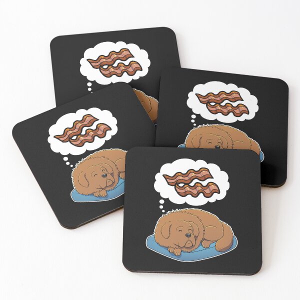 Item preview, Tibetan Mastiff dreaming about Bacon designed and sold by DoggieDelights.