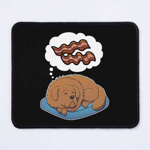 Item preview, Tibetan Mastiff dreaming about Bacon designed and sold by DoggieDelights.