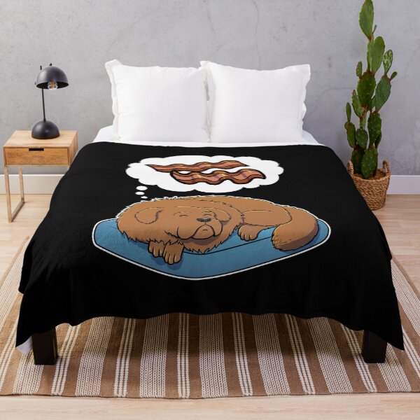 Item preview, Tibetan Mastiff dreaming about Bacon designed and sold by DoggieDelights.