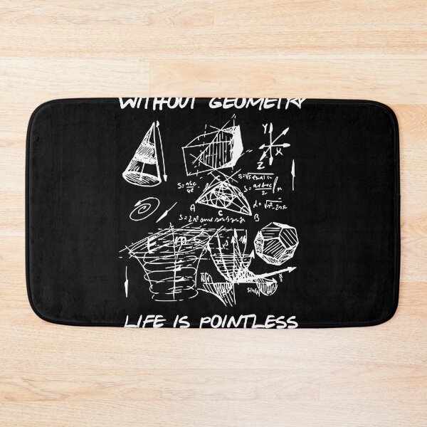 Item preview, without geometry life is pointless- funny joke for math teachers and math students   designed and sold by ismdesigner.