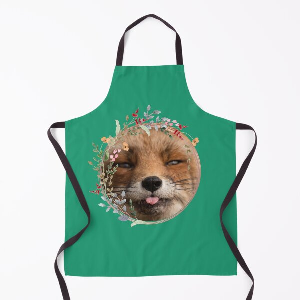 Item preview, Fox and Floral Watercolor, Funny Red Fox Face, Cute Red Fox Cub, Foxcub designed and sold by Flowerartlovers.