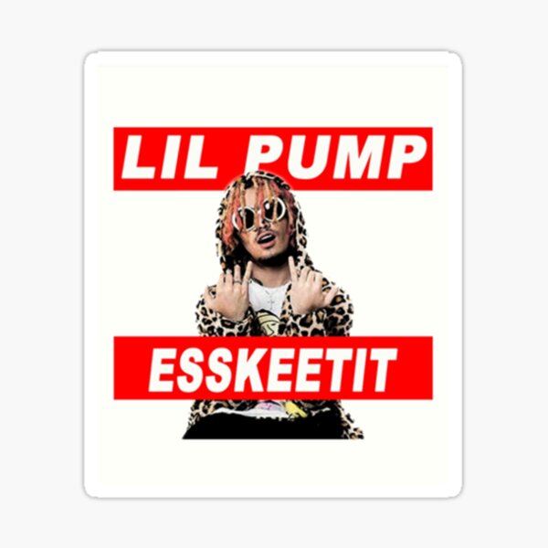 Lil Pump Stickers Redbubble - roblox id code for eskeetit