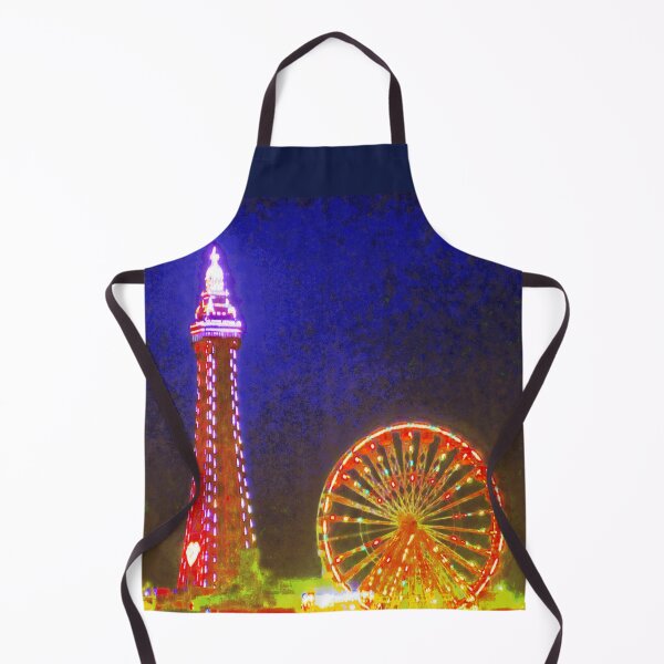 Item preview, Blackpool Beach Lights at Night, Red, Gold and Blue designed and sold by Andrew Morrell.