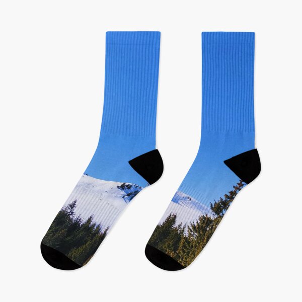 Item preview, mountains with snow and fir forest designed and sold by danielpanainte.