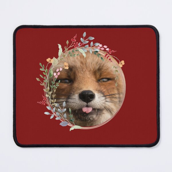 Item preview, Fox and Floral Watercolor, Funny Red Fox Face, Cute Red Fox Cub, Foxcub designed and sold by Flowerartlovers.