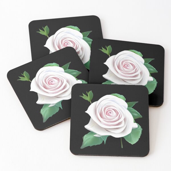 Item preview, White rose flower designed and sold by gramizzia.