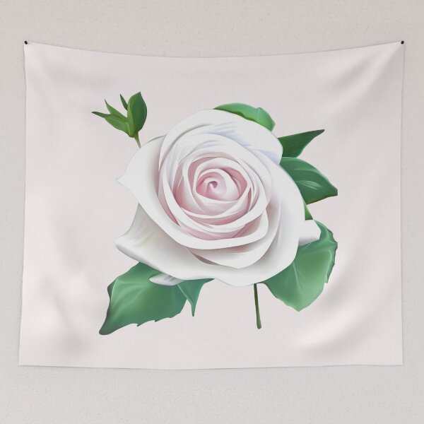 Item preview, White rose flower designed and sold by gramizzia.