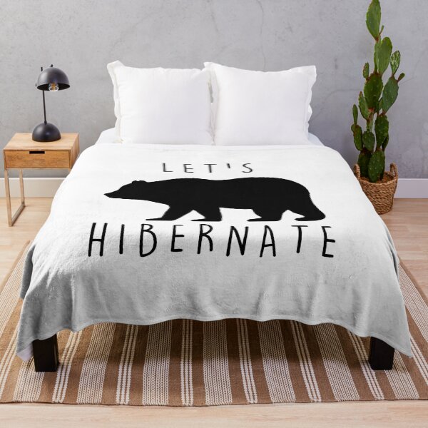 Item preview, lets hibernate bear, lets hibernate, hibernate, let me sleep, funny bear, bear lover designed and sold by RedArtsDesign.