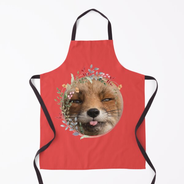 Item preview, Fox and Floral Watercolor, Funny Red Fox Face, Cute Red Fox Cub, Foxcub designed and sold by Flowerartlovers.