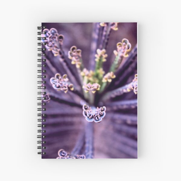Purple Euphorbia in Detail Spiral Notebook