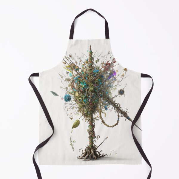 Item preview, Totem containing feathers and moss and vines and petals and leaves designed and sold by artfullyprompt.