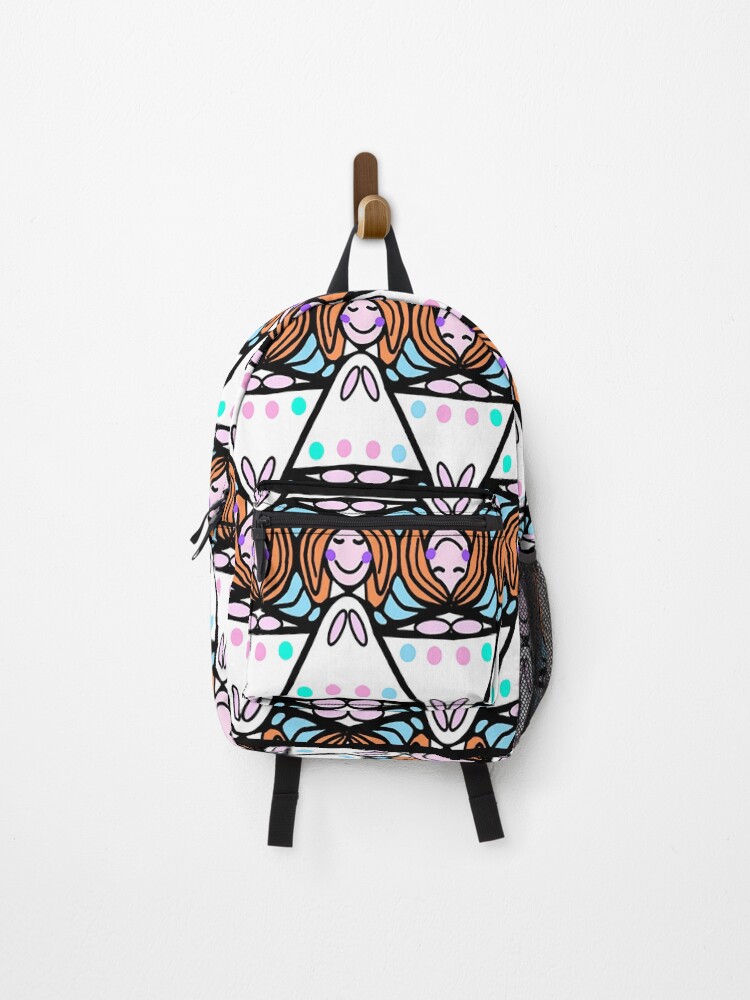 Thumbnail 1 of 3, Backpack, Angel Geometric Pattern designed and sold by JLCableStudio.