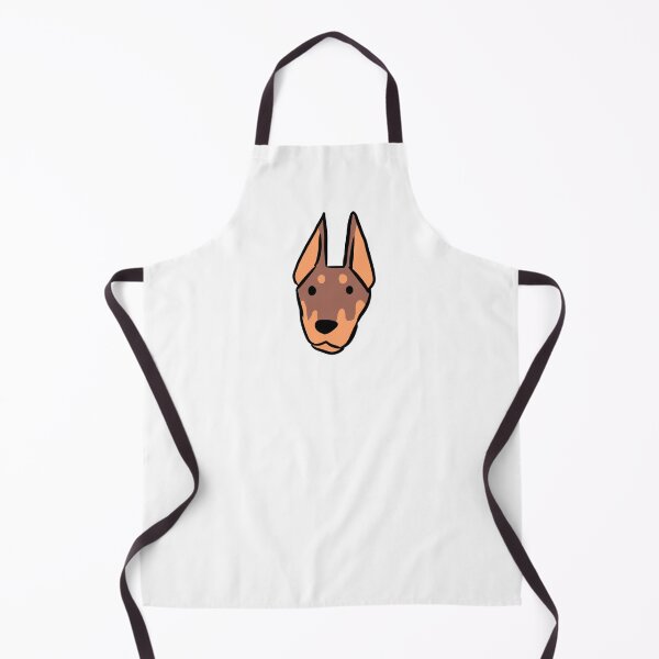 Item preview, Doberman face illustration red and tan designed and sold by Yarafantasyart.