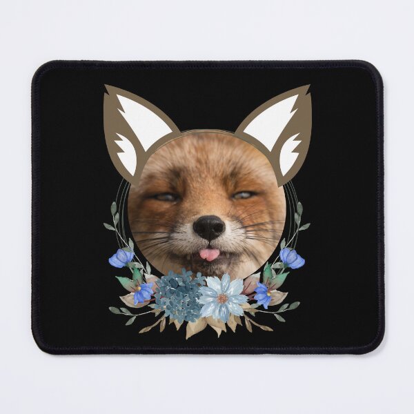 Item preview, Fox and Floral Watercolor, Funny Red Fox Face, Cute Red Fox Cub, Foxcub designed and sold by Flowerartlovers.