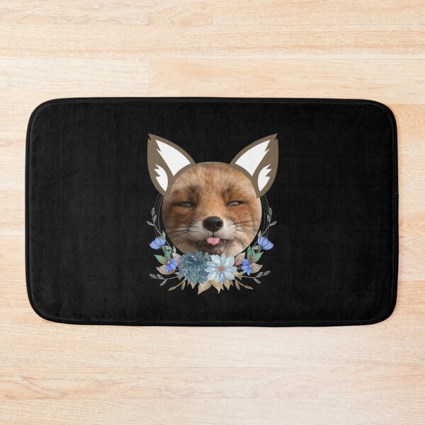 Item preview, Fox and Floral Watercolor, Funny Red Fox Face, Cute Red Fox Cub, Foxcub designed and sold by Flowerartlovers.