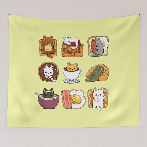 Item preview, Breakfast Cats designed and sold by VallinArt.