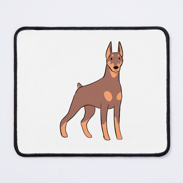 Item preview, Doberman illustration red and tan designed and sold by Yarafantasyart.
