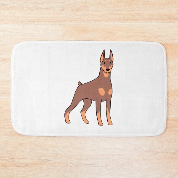 Item preview, Doberman illustration red and tan designed and sold by Yarafantasyart.